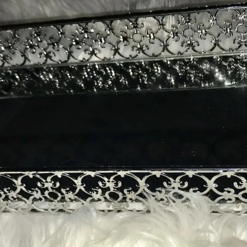 Vanity Tray | Silver Mirror Tray